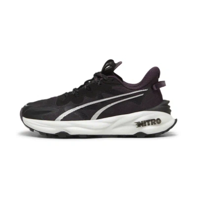 Puma Seasons Fast-trac Nitro™ 3 Women's Trail Running Shoes In Black-midnight Plum- White