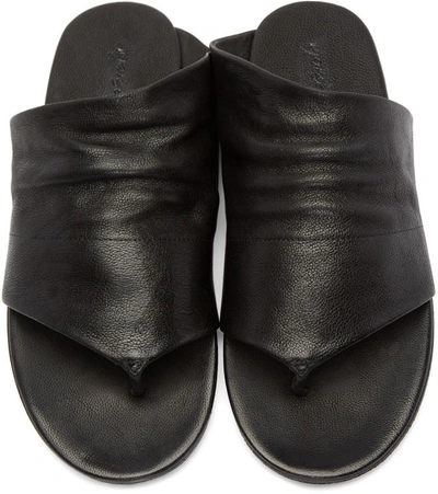 Shop Marsèll Black Leather Arsella Sandals