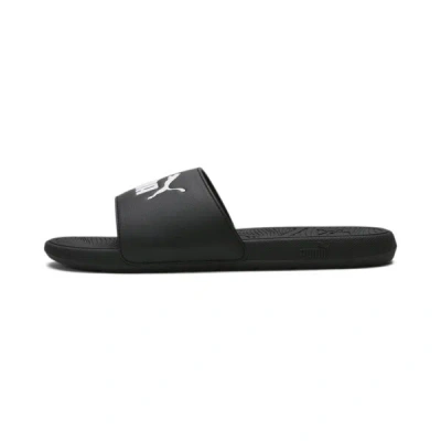 Puma Cool Cat Sport Slide Sandal In Black- White