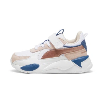 Puma Rs-x Metallic Alternative Closure+ Sneakers Kids In White-island Pink