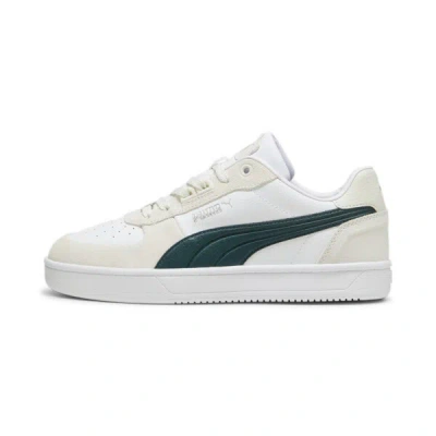 Puma Caven 2.0 Lux Sd Sneakers In Vapor Gray-dark Myrtle- White
