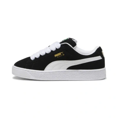 Puma Unisex Suede Xl Sneakers In Black- White