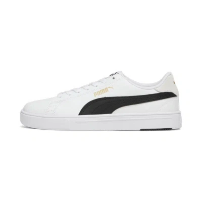 Puma Serve Pro Lite Women's Sneakers In White- Black- Team Gold