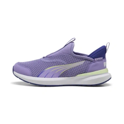 Puma Kruz Profoam Sliptech™ Little Kids' Running Shoes In Lavender Alert-lapis Lazuli