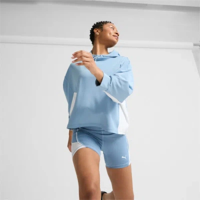 Puma Fit Women's Double Knit Hoodie In Zen Blue