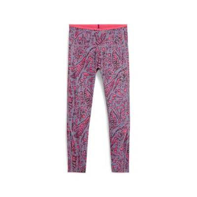 Puma Hypernatural Women's High-waist 7/8 Tights In Sunset Glow-aop