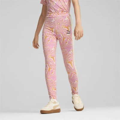 Puma Lava Land Big Kids' Leggings In Mauved Out