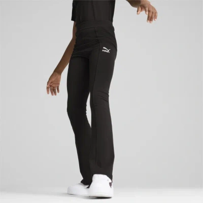 Puma Classics Big Kids' Flared Leggings In Black