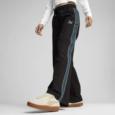 Puma T7 Track Pant In Black, Women's At Urban Outfitters In Black