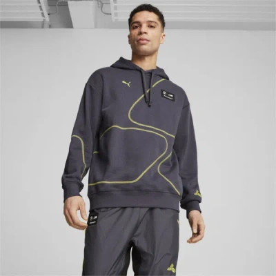 Puma Bmw M Motorsport Men's Statement Hoodie In Galactic Gray