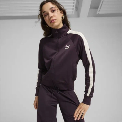 Puma Iconic Women's T7 Track Jacket In Midnight Plum