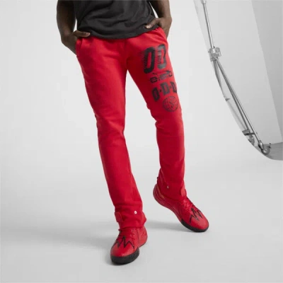 Puma Scoot Trail Blazing Men's Basketball Sweatpants In For All Time Red