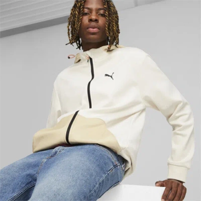 Puma Open Road Men's Full-zip Hoodie In Alpine Snow