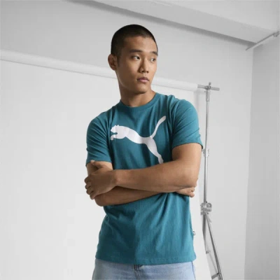 Puma Essentials Big Cat Men's T-shirt In Cold Green
