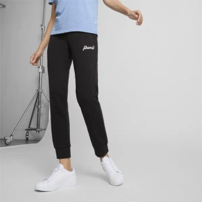 Puma Ess+ Script Women's Sweatpants In Black