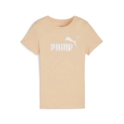 Puma Ess+ Summer Daze Big Kids' T-shirt In Peach Fizz