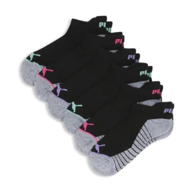 Puma Women's Half-terry Low Cut Socks (6 Pairs) In Black / Pink