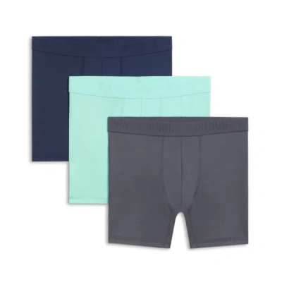 Puma Men's Ultra Soft Boxer Briefs 3 Pack In Medium Green