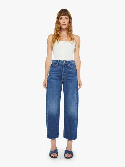 Mother The Ditcher Zip Flood Straight Leg Jeans In Blue