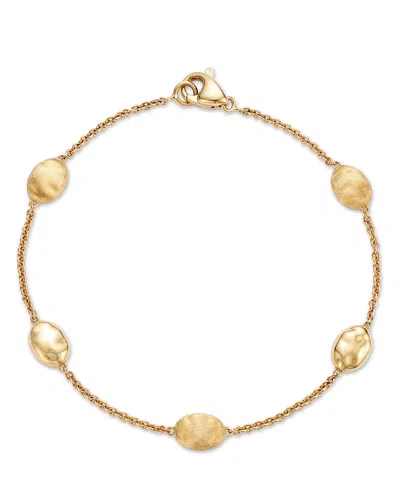 Marco Bicego 18k Yellow Gold Siviglia Polished & Textured Hammered Station Link Bracelet - Exclusive In Gold