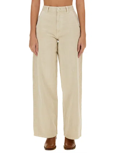 Isabel Marant Étoile Beige Tilorsya Trousers In Powder