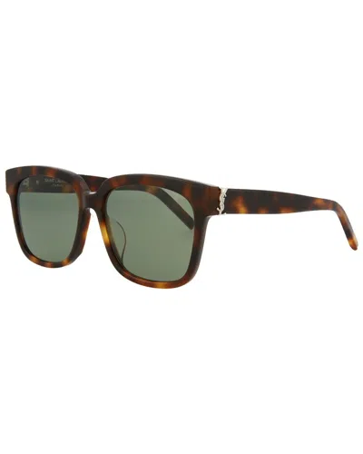 Saint Laurent Women's Slm40f 55mm Sunglasses In Brown