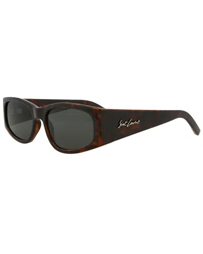Saint Laurent Unisex Sl329 55mm Sunglasses In Brown