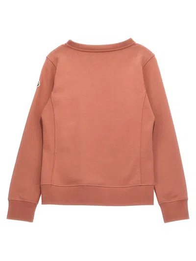 Moncler Rhinestone Sweatshirt In Pink