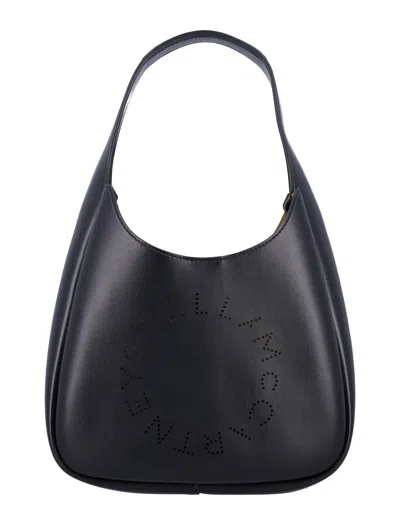 Shop Stella Mccartney Small Hobo Tote Bag In Black