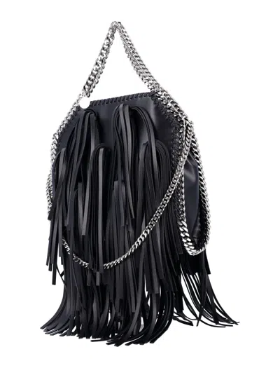 Shop Stella Mccartney Mini Tote Tassel Falabella Bag In Black