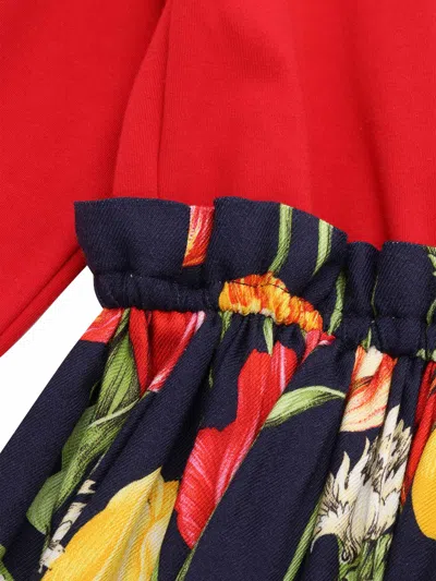Dolce & Gabbana Long Sleeves Dress In Multicolor