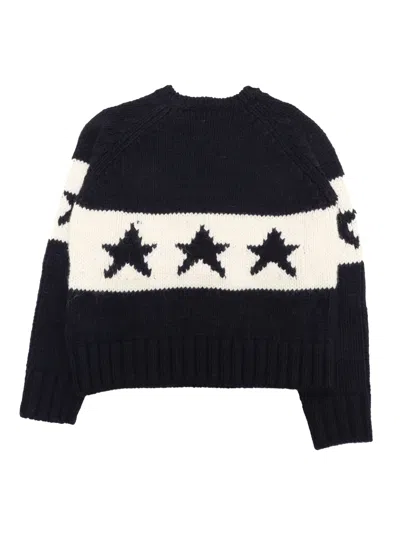 N°21 Alpaca-blend Pullover With Stars In Blue