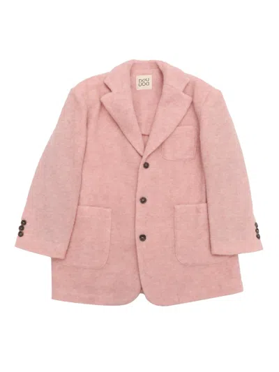Douuod Long-sleeved Suit Coat In Pink