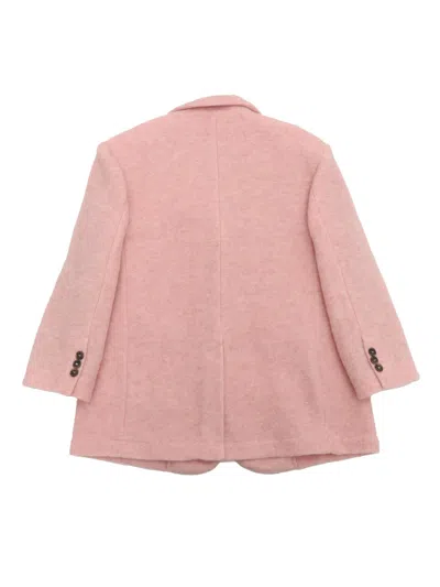 Douuod Long-sleeved Suit Coat In Pink