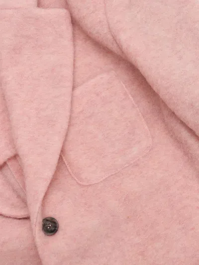 Douuod Long-sleeved Suit Coat In Pink