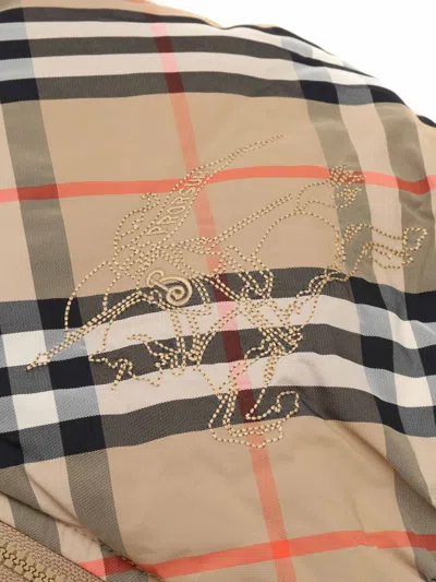 Burberry Kid Girl Puffer In Beige
