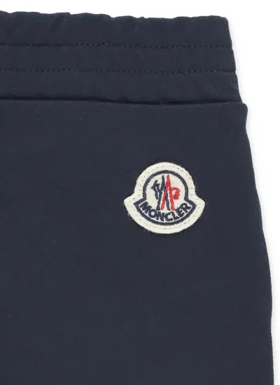 MONCLER COTTON PANTS WITH LOGO 