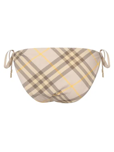 Burberry Controlla Bikini Briefs In Beige