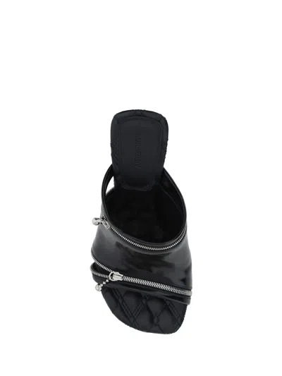 Shop Burberry Sandals In Black