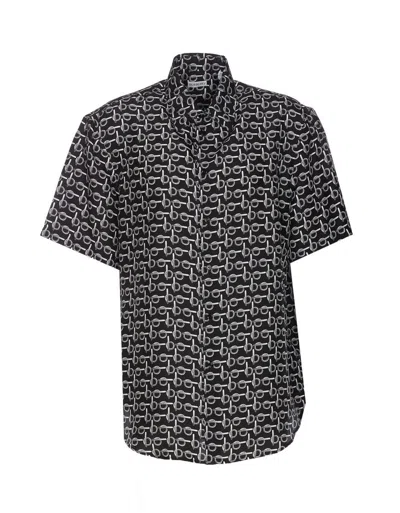 Shop Burberry Short Sleeves In Black