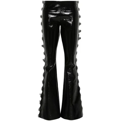 Courrèges Pants In Black Cotton In Black