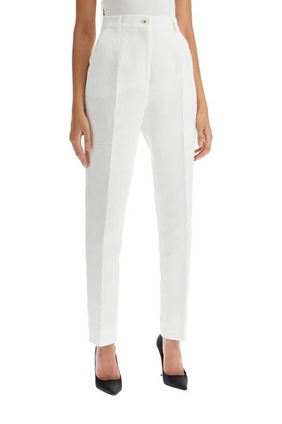 Shop Dolce & Gabbana Trousers In White