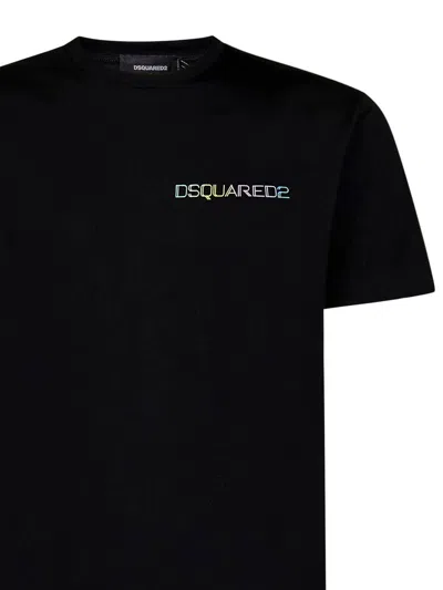 Shop Dsquared2 Cotton Crew-neck T-shirt In Black