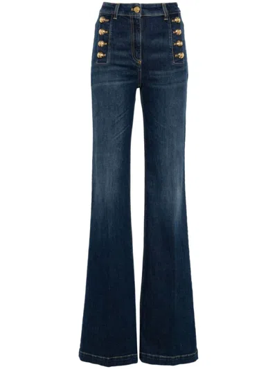 Shop Elisabetta Franchi Jeans In Blue Denim