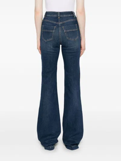 Shop Elisabetta Franchi Jeans In Blue Denim