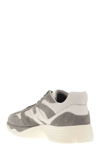 Hogan Men's H665 Leather Sneakers In Blue
