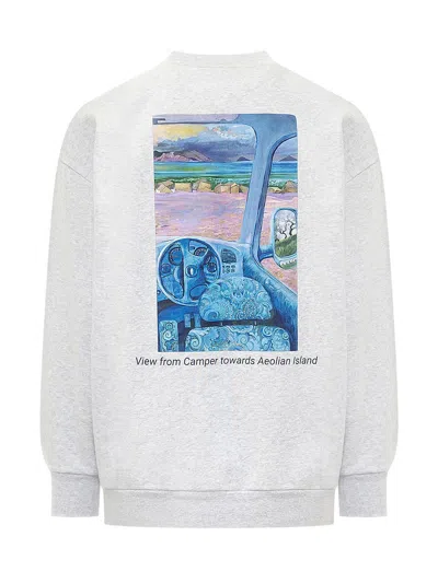 Shop Jw Anderson Jw Anchor Camper Sweatshirt In Grey