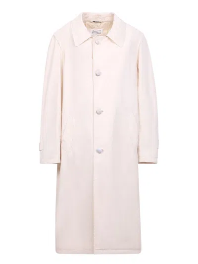 Maison Margiela Coats In Beige O Tan