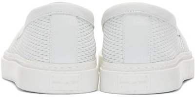 Shop Marc Jacobs White Leather Low-top Trainers