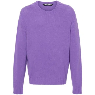 Shop Palm Angels Knitwear In Purple